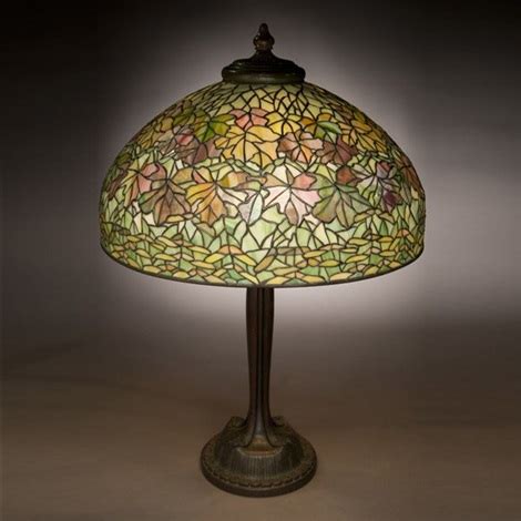 tiffany maple leaf lamp replica|Century Studios .